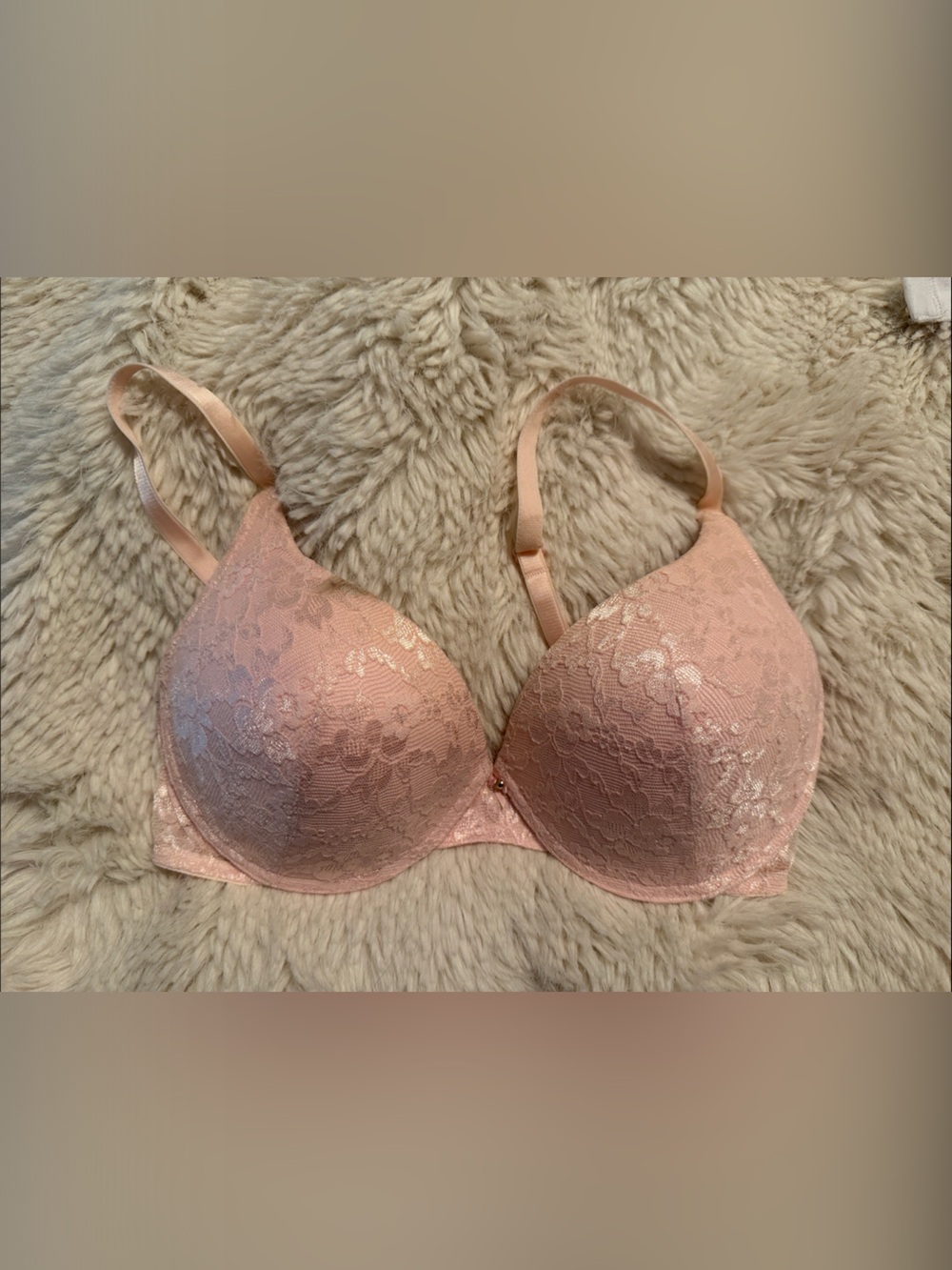 Women’s Lace T-Shirt Bra - Blush Pink